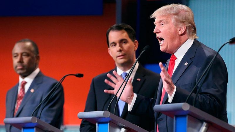 Donald Trump sale reforzado del primer gran debate republicano aunque no descarta ir por libre