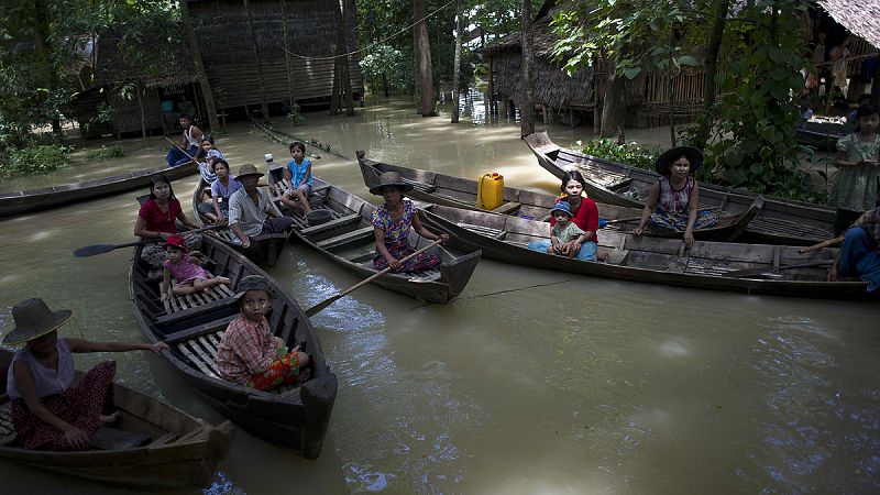 Las inundaciones de Birmania afectan ya a casi un millón de personas