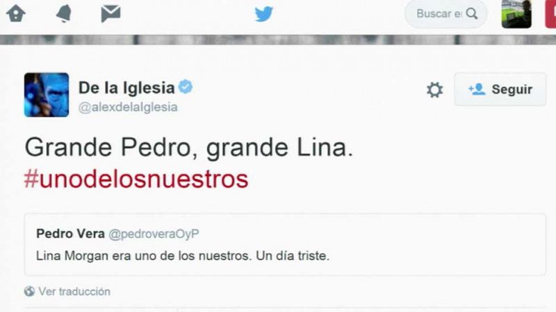 El mundo del espectáculo lamenta la muerte de Lina Morgan