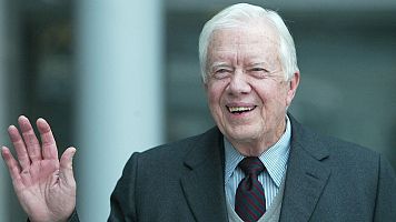 Jimmy Carter en una imagen de 2002, cuando fue galardonado con el Nobel de la Paz