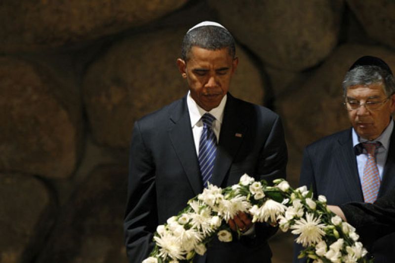 Barack Obama visita el Museo del Holocausto y esta tarde viaja a Cisjordania