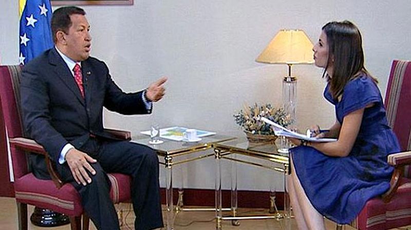 Hugo Chávez, en exclusiva en TVE