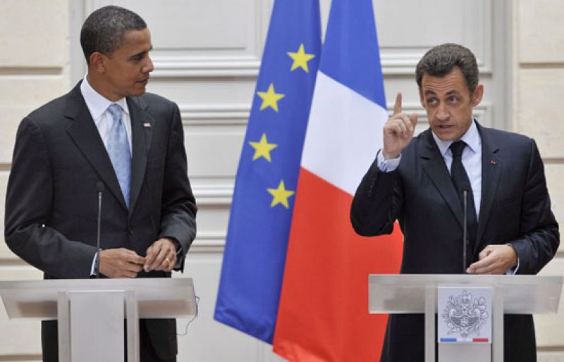 Obama y Sarkozy viven un 'flechazo' diplomático en París