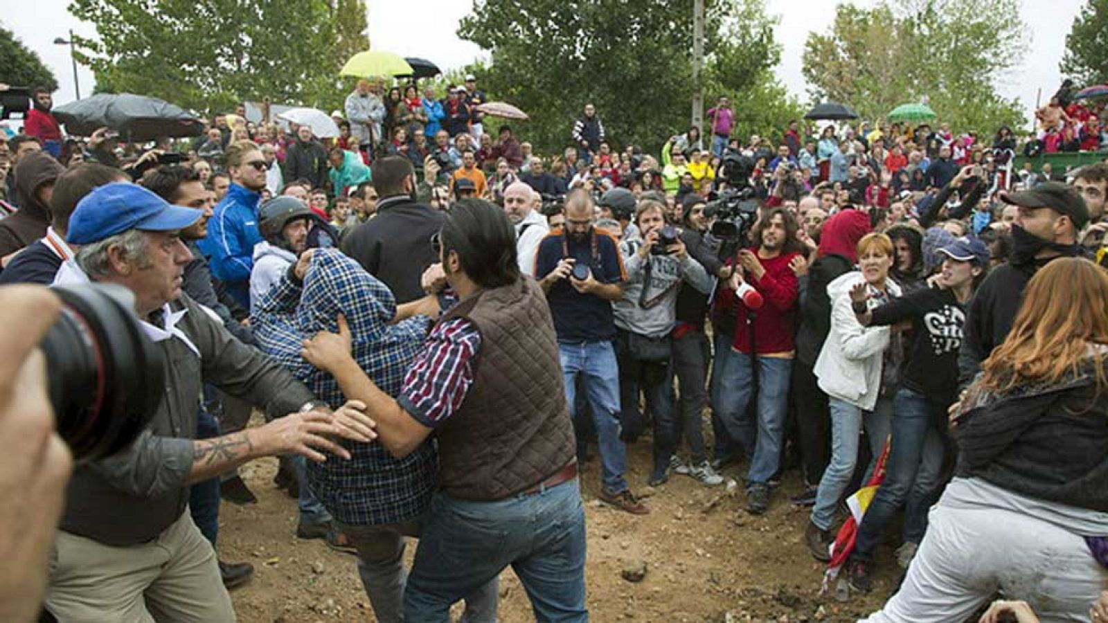 Enfrentamientos y protestas un año más en Tordesillas