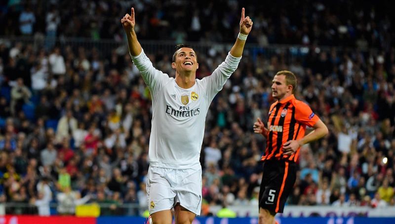 Cristiano lidera la goleada del Madrid al Shakhtar