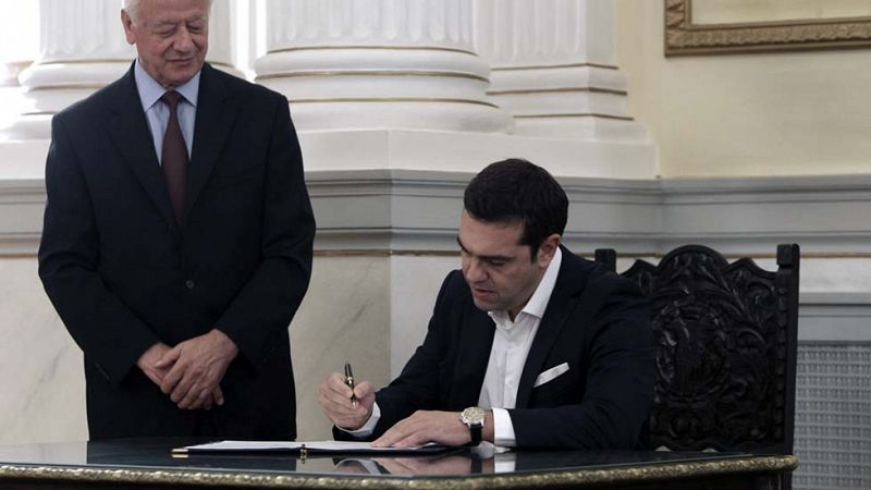 Tsipras jura por segunda vez en ocho meses como primer ministro de Grecia