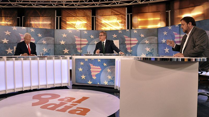 Margallo subraya que Cataluña se "autoexcluiría" de la UE y Junqueras rechaza las "profecías apocalípticas"