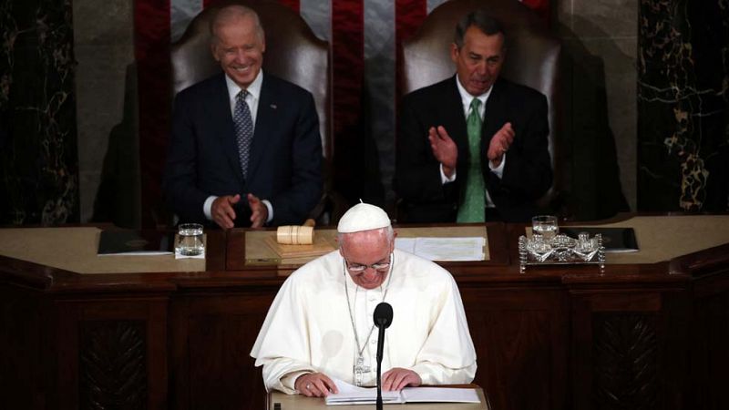 El papa pide la abolición de la pena de muerte y el fin del tráfico de armas ante el Congreso de EE.UU.