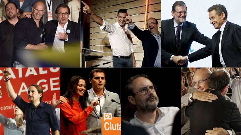 Mas apela a votar en las urnas que llevan a "la dignidad y la libertad" y Rajoy, a "salir del túnel y ver la luz"