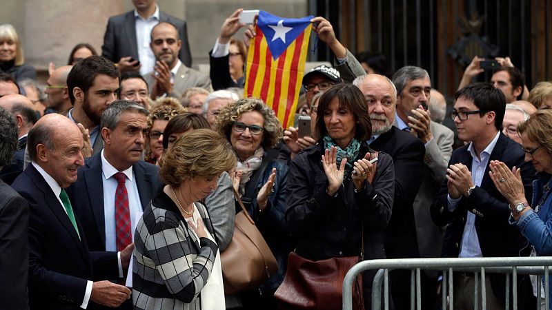 El TSJC ve las protestas de apoyo a los imputados por el 9N un "ataque directo" a la independencia judicial
