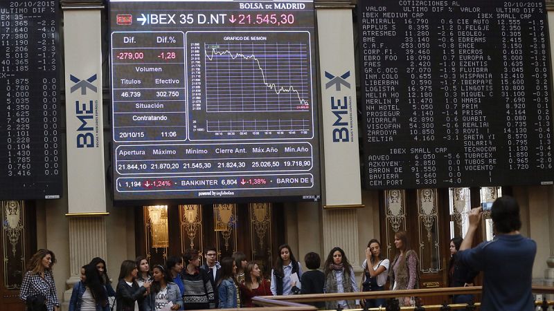 El IBEX 35 cae un 1,05% y se sitúa a la cola de las Bolsas europeas