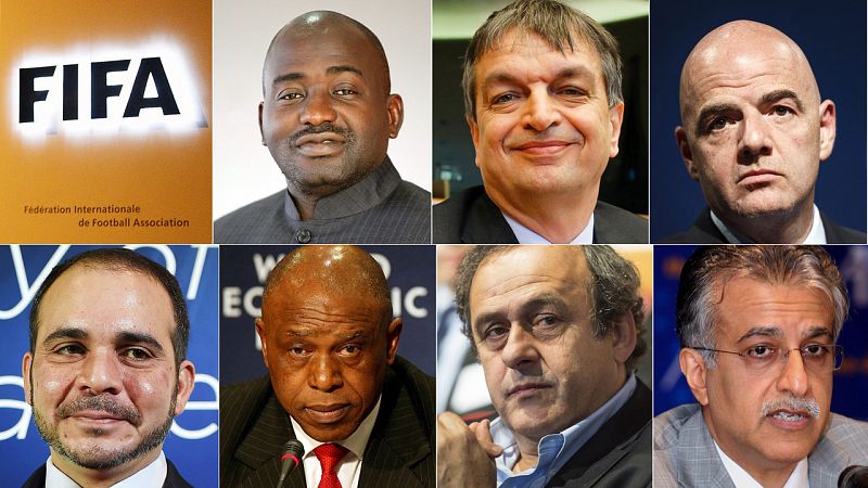 Los siete candidatos a suceder a Blatter al frente de la FIFA