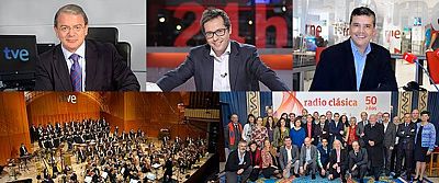 Jos� Ram�n D�ez, Sergio Mart�n, Alfredo Men�ndez, la Orquesta y Coro RTVE y Radio Cl�sica, Antenas de Oro 2015
