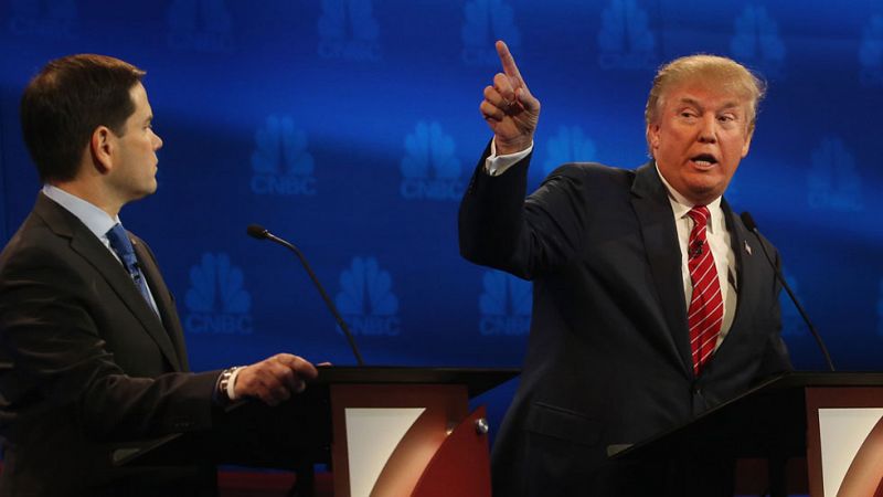 Rubio despunta, Trump se acomoda y Bush cae en el tercer debate republicano