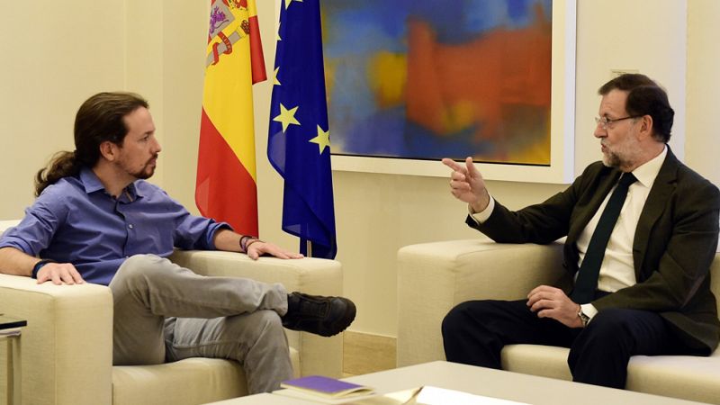 Iglesias insiste en el referéndum en Cataluña y acusa a PP, PSOE y C's de crear un nuevo "frente inmovilista"