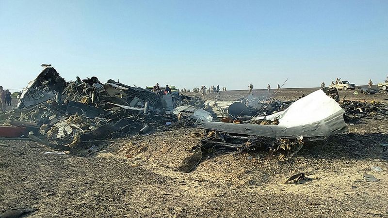Un avión ruso con 224 personas a bordo se estrella en el Sinaí sin dejar supervivientes