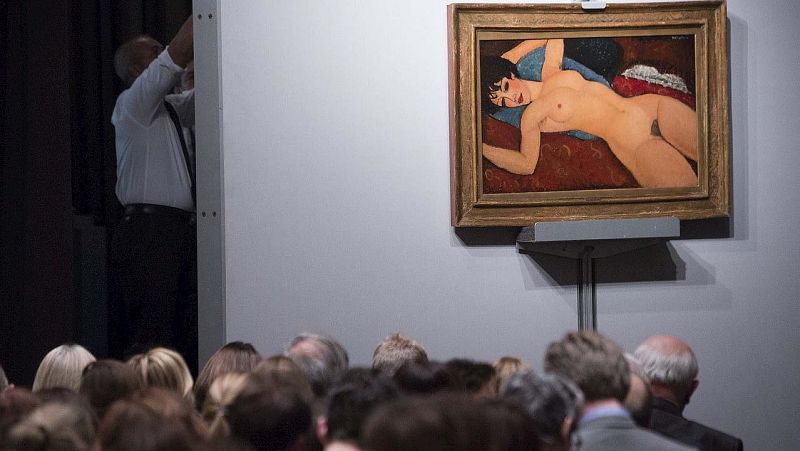Un desnudo de Modigliani se convierte en la segunda obra por la que más se ha pagado en una subasta