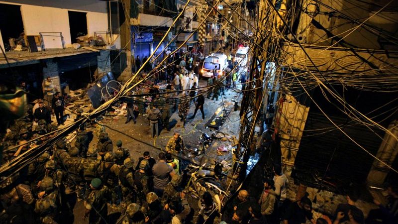 Un doble atentado suicida causa más de 40 muertos en un barrio de Beirut controlado por Hizbulá