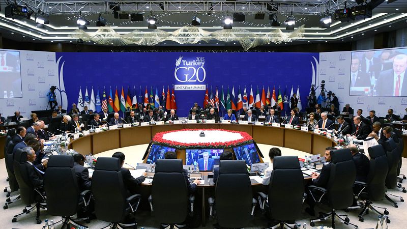 Los líderes del G20 se comprometen a impulsar el crecimiento mundial, que sigue por debajo de sus expectativas