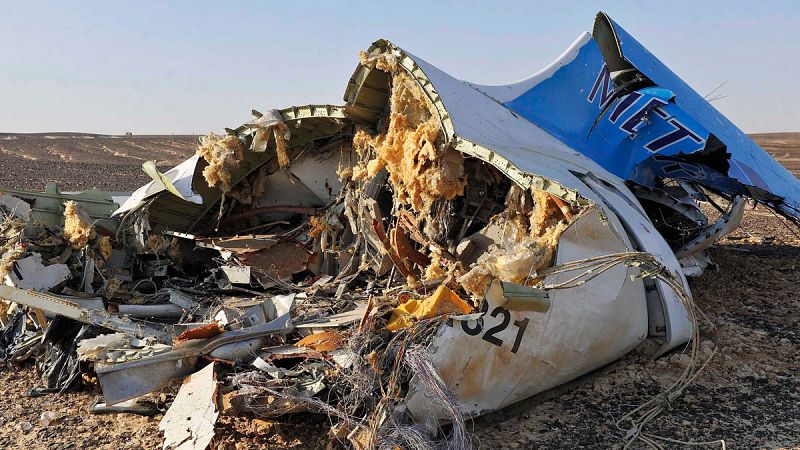 La bomba que mató a los 224 ocupantes del Airbus ruso en Egipto fue colocada bajo un asiento