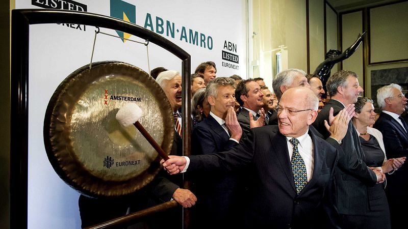 Holanda ingresa 3.337 millones de euros con la colocación en Bolsa del 20% de ABN AMRO