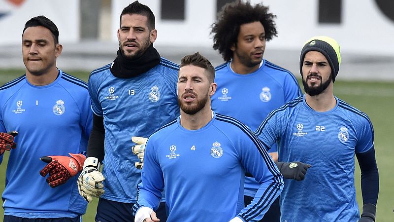 Ramos y Marcelo se entrenan con el grupo