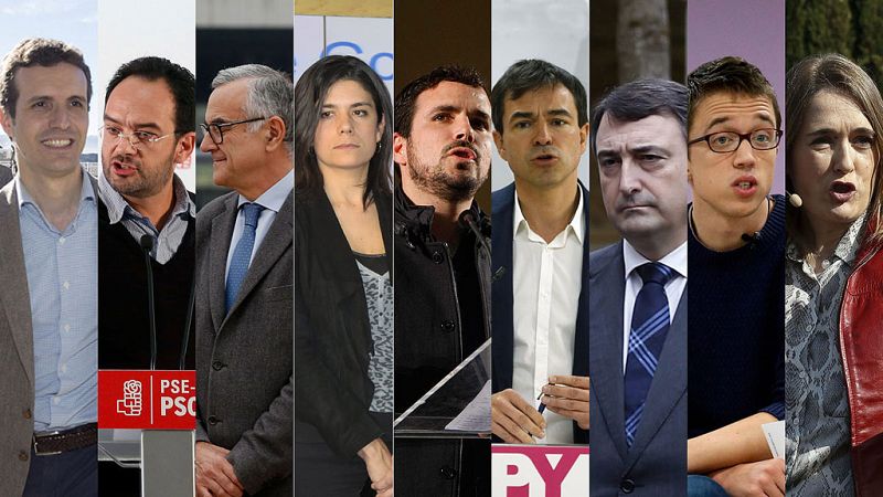 Nueve formaciones políticas se enfrentan este miércoles en el debate de RTVE