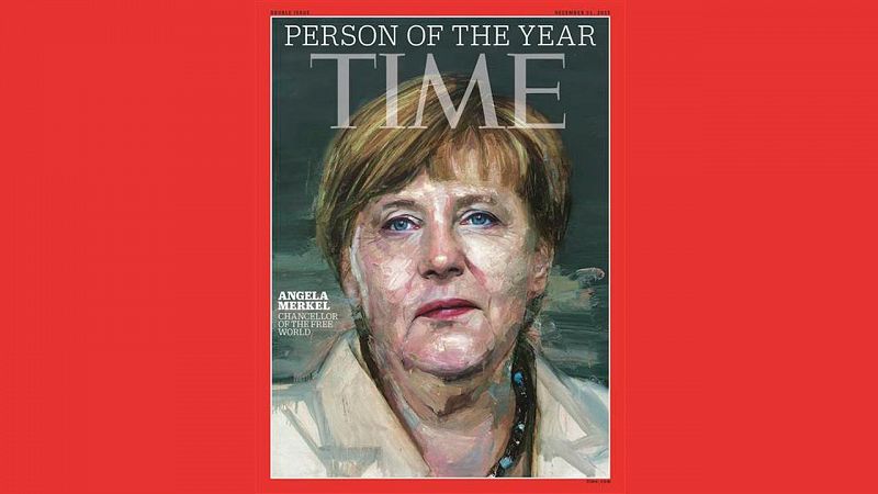 Merkel es la persona del año 2015 para la revista 'Time' por "abrir las fronteras" a los refugiados