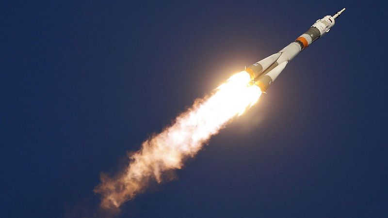 La nave rusa Soyuz TMA-19M despega rumbo a la Estación Espacial Internacional