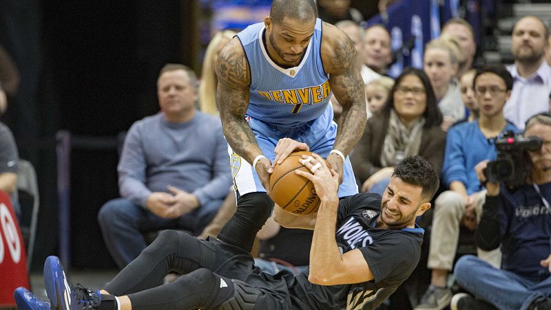 Los Timberwolves de Ricky caen ante los Nuggets 100-112