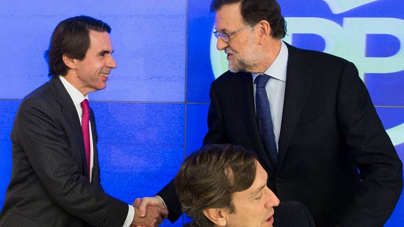 Aznar pide un congreso del PP "abierto" y Rajoy anuncia que se presentará a la reelección