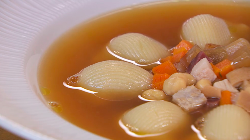 Receta de sopa de Navidad