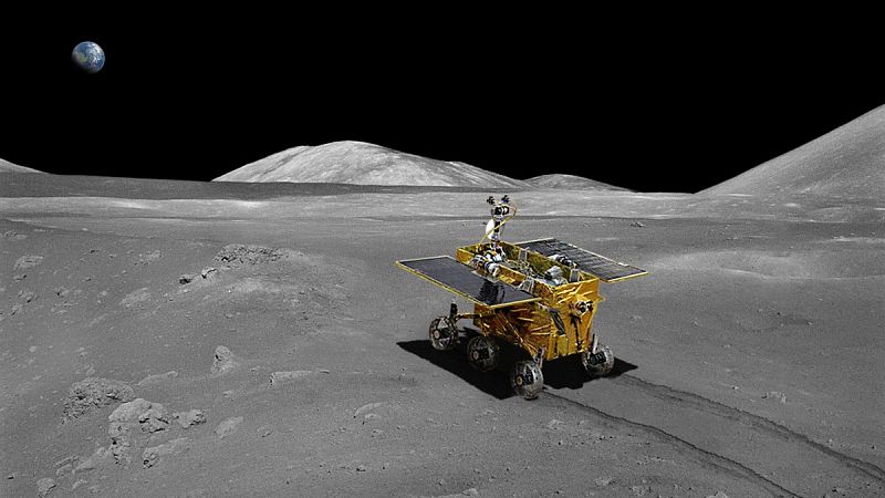 El rover chino Yutu descubre un nuevo tipo de roca basáltica en la Luna