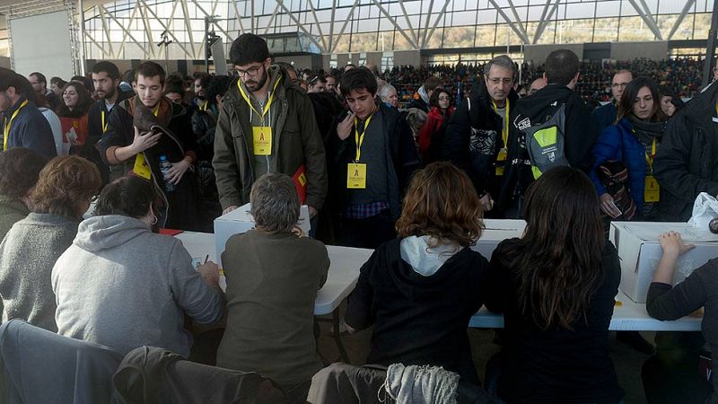 La asamblea de la CUP acaba en empate entre partidarios y detractores de investir a Mas