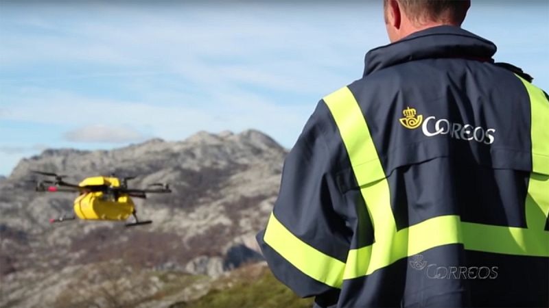 Correos concluye con éxito sus pruebas de envío con drones