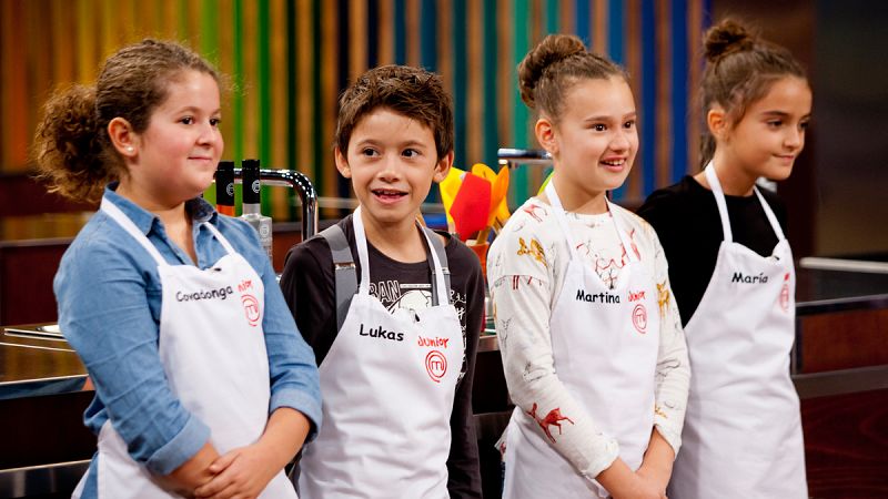 Covadonga, Lukas, Mara y Martina, finalistas de MasterChef Junior 3