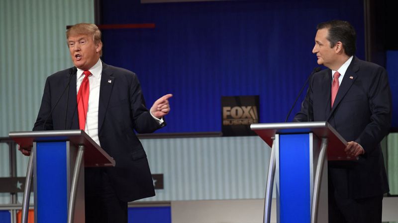 Fuego cruzado entre Trump y Cruz en el sexto debate republicano