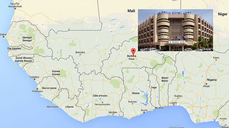 Hombres armados toman rehenes en un hotel de la capital de Burkina Faso