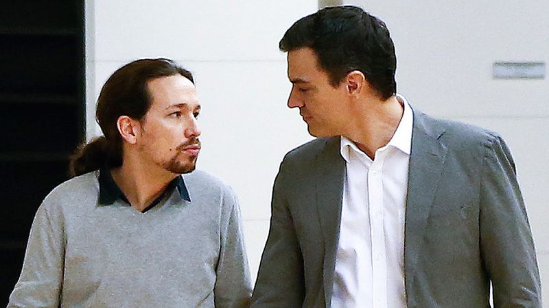 Sánchez critica la "negociación exclusiva y excluyente" que quiere Podemos y ofrece "mano tendida"