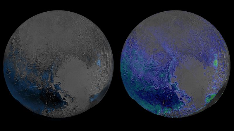 Plutón tiene icebergs en un mar de nitrógeno congelado