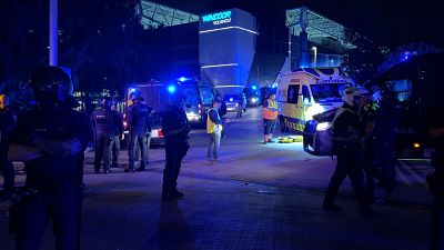 Operatiu policial als voltants de l'estadi de l'Espanyol per l'atropellament massiu Operatiu policial als voltants de l'estadi de l'Espanyol per l'atropellament massiu