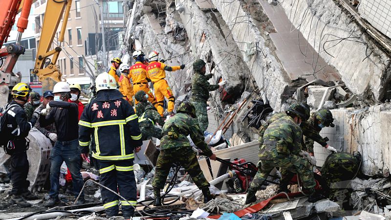 Concluyen las tareas de rescate del terremoto de Taiwán, con 116 muertos