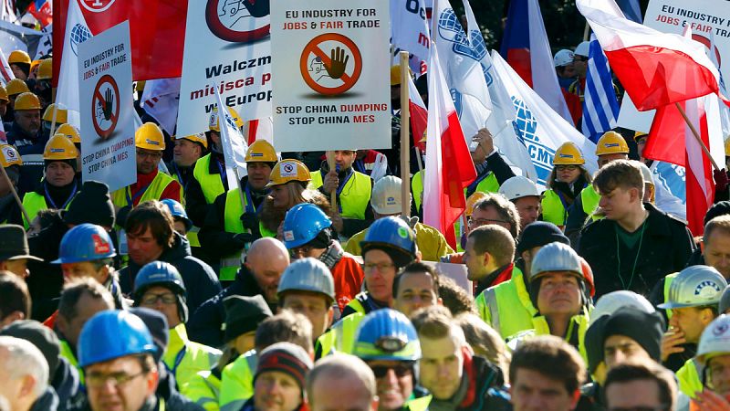 Los trabajadores del acero y la industria piden que la UE no considere a China economía de mercado
