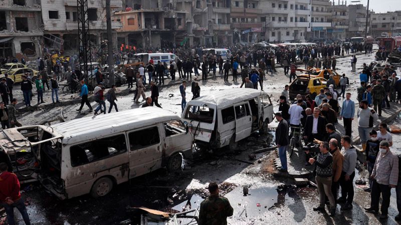 Más de un centenar de muertos en una ola de atentados en Siria, que se desangra mientras se busca una tregua