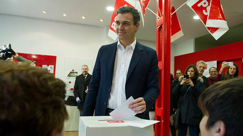 Sánchez vota su pacto con C's "convencido" del sí de la militancia y del respaldo de otras fuerzas del cambio