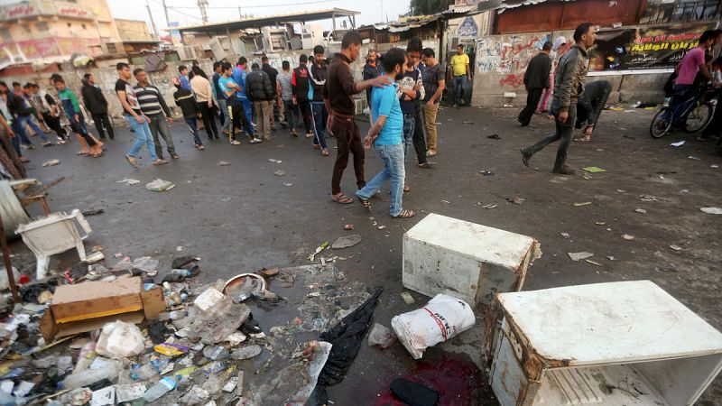 Al menos 28 muertos y más de 40 heridos en un doble atentado en un distrito chií de Bagdad