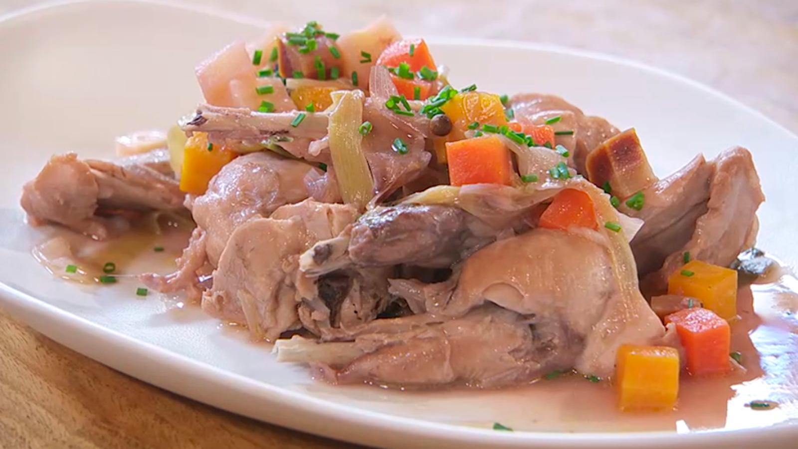 Receta de conejo al vino blanco