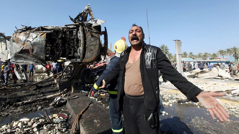 Al menos 50 muertos y 70 heridos en un atentado suicida al sur de Bagdad