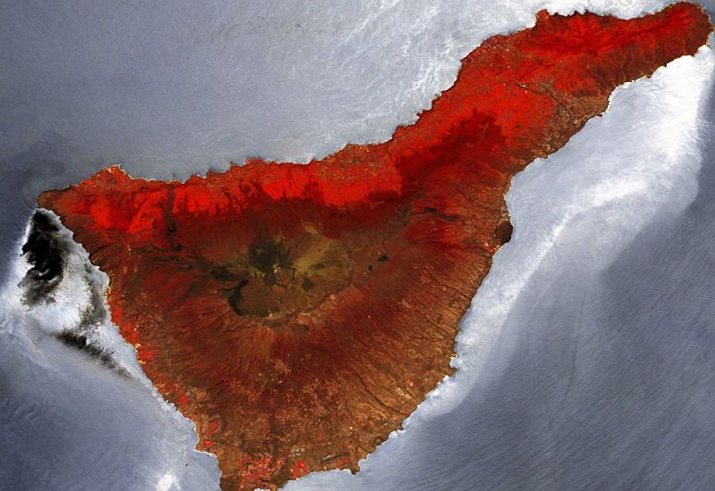 El satélite Proba-V de la ESA difunde una imagen infrarroja de Tenerife