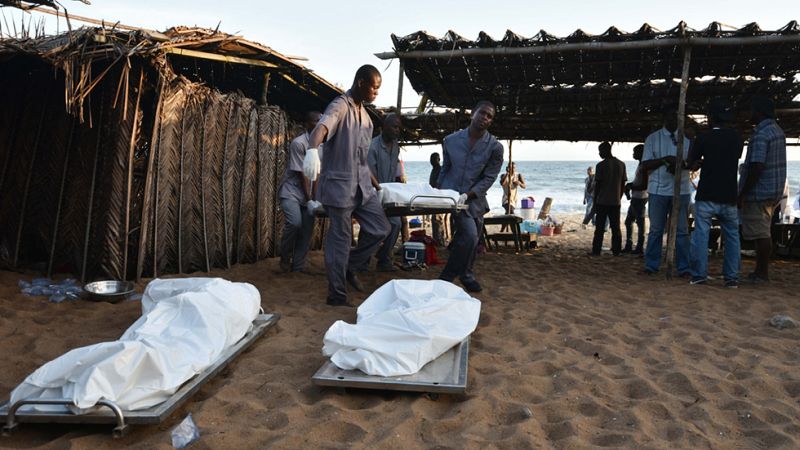 16 muertos en un ataque contra un complejo turístico en Grand Bassam, en Costa de Marfil